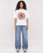 Mockup Boxy Heavyweight Tee White female full-body 10