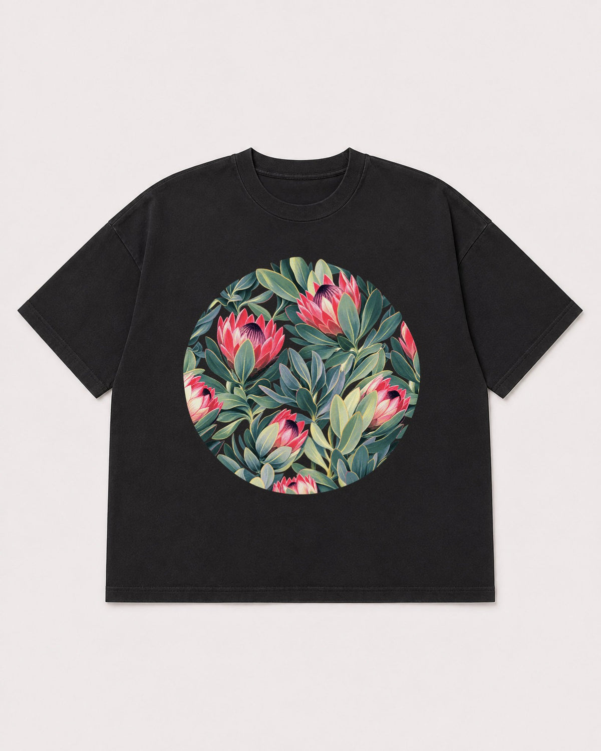 Mockup Boxy Heavyweight Tee Black product