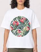 Mockup Boxy Heavyweight Tee White female close-up 27