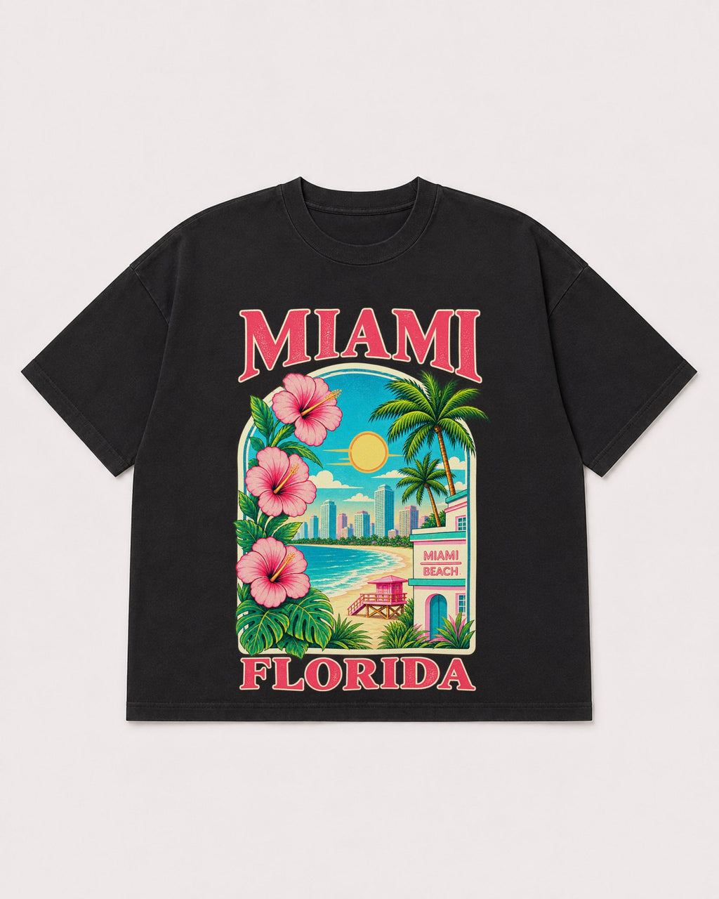 Mockup Boxy Heavyweight Tee Black product