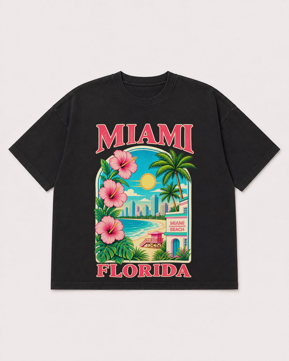 Mockup Boxy Heavyweight Tee Black product