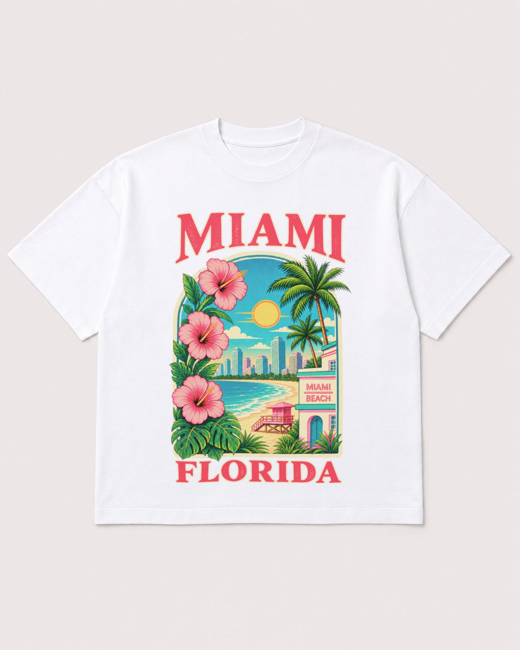 Mockup Boxy Heavyweight Tee White product