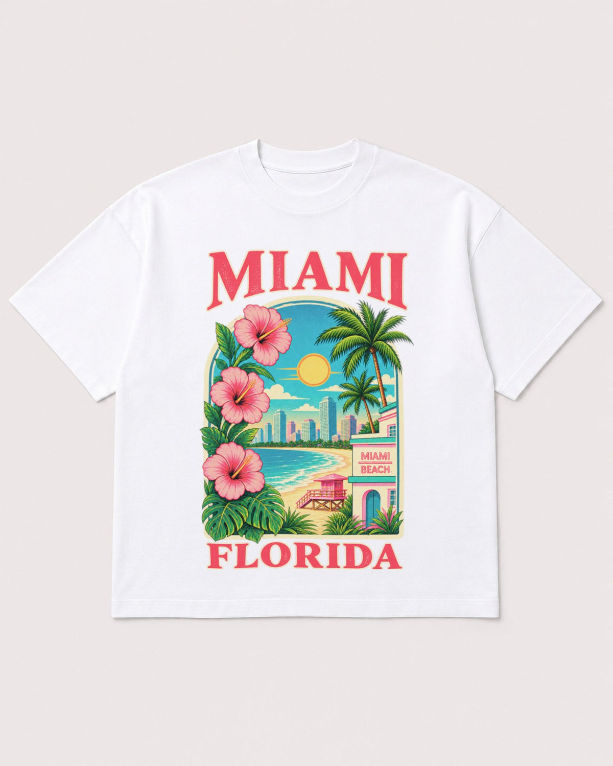 Mockup Boxy Heavyweight Tee White product