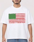 Mockup Boxy Heavyweight Tee White male close-up 02