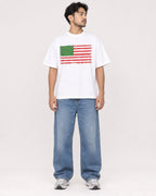 Mockup Boxy Heavyweight Tee White male full-body 02