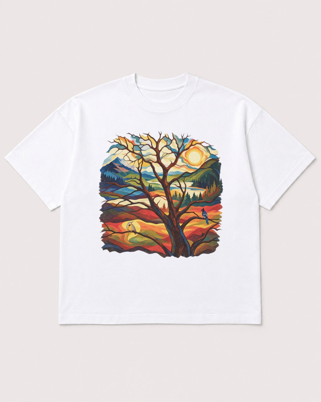 Mockup Boxy Heavyweight Tee White product
