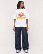 Mockup Boxy Heavyweight Tee White female full-body 04