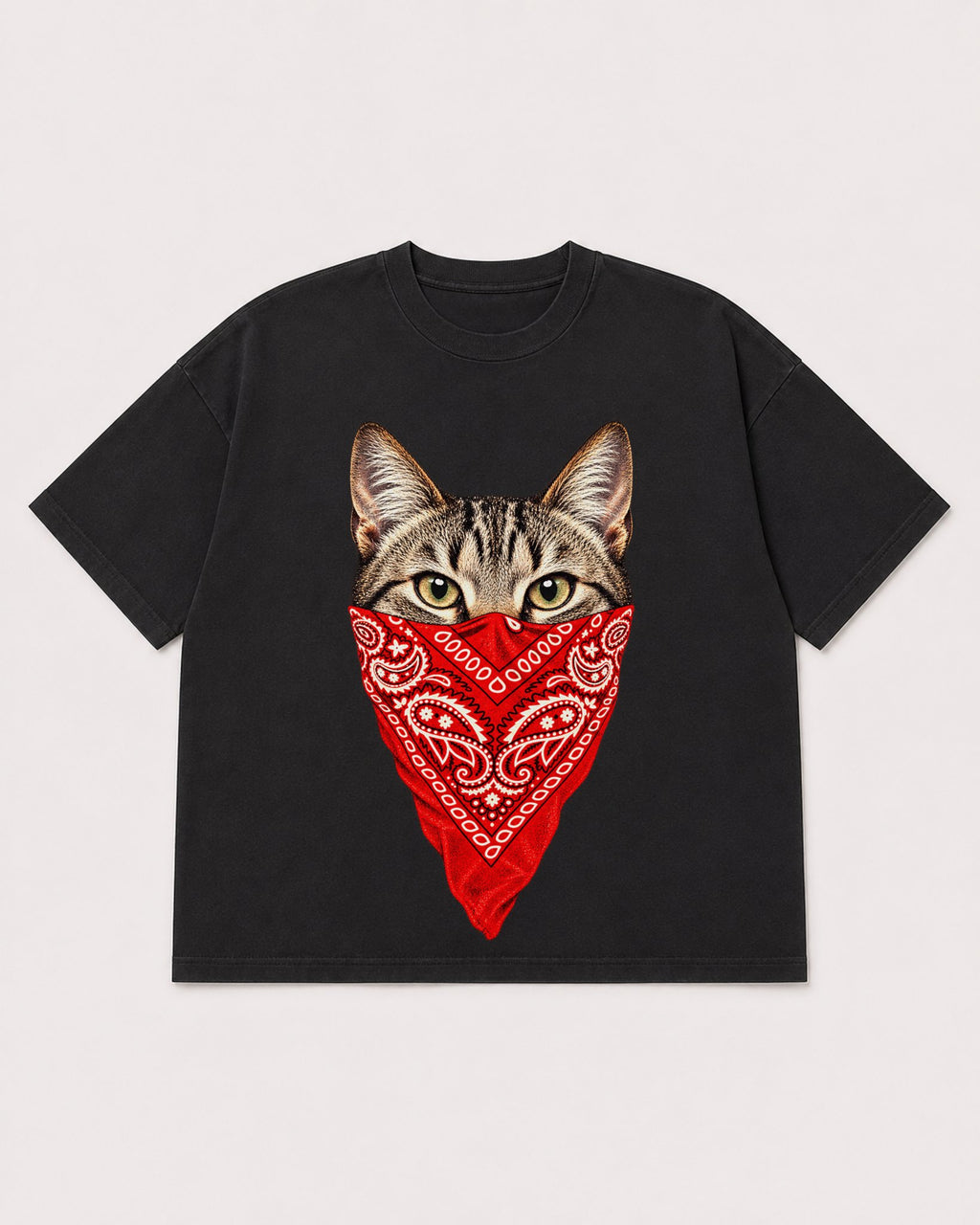 Mockup Boxy Heavyweight Tee Black product