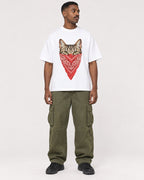 Mockup Boxy Heavyweight Tee White male full-body 14