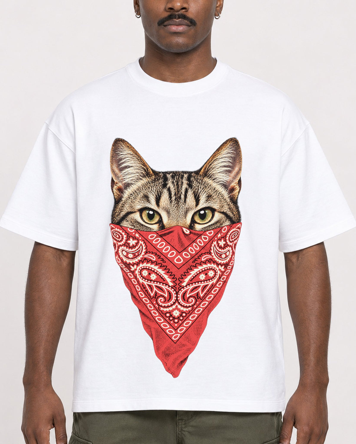 Mockup Boxy Heavyweight Tee White male close-up 14