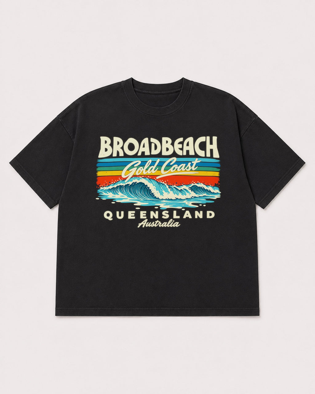 Mockup Boxy Heavyweight Tee Black product