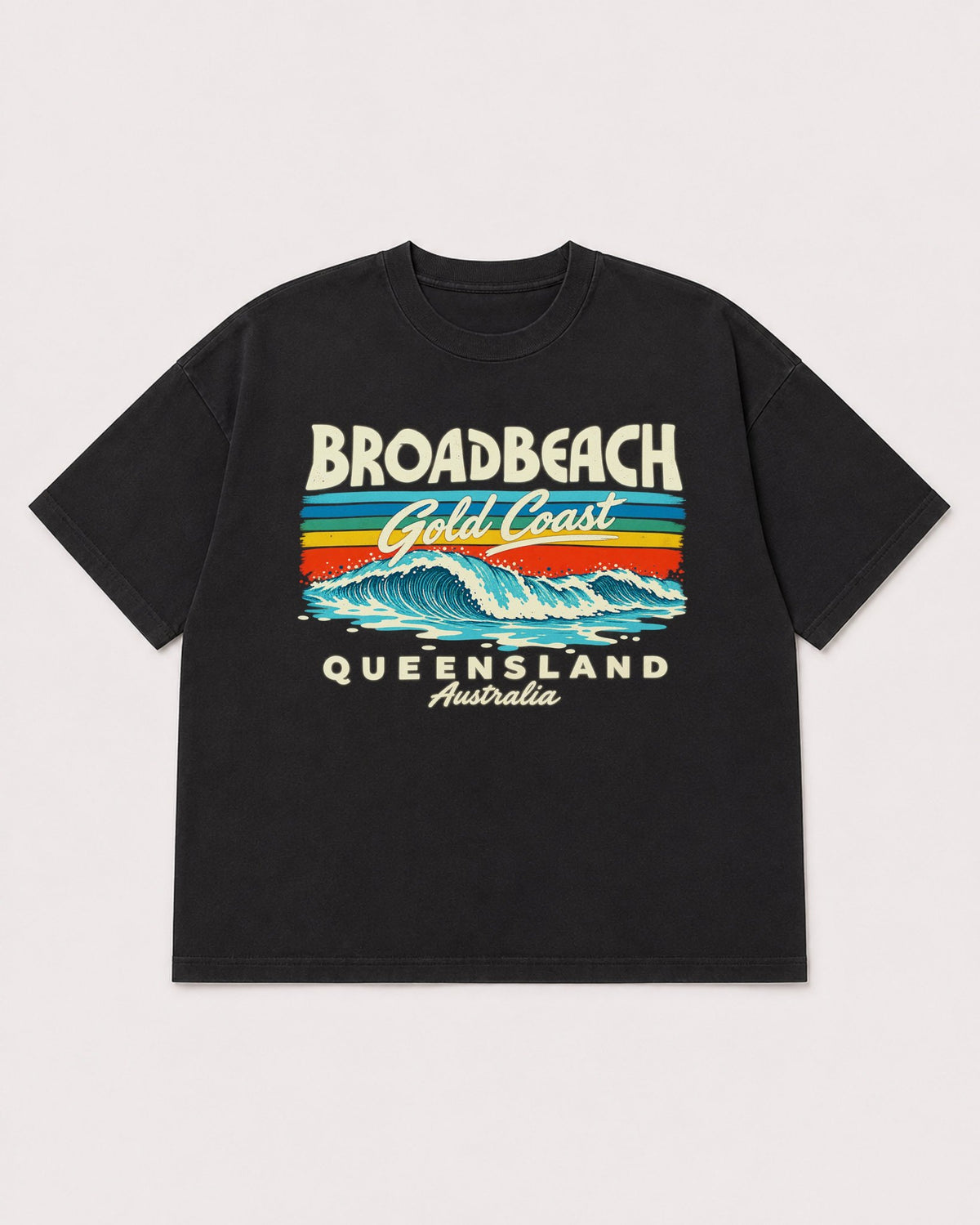 Mockup Boxy Heavyweight Tee Black product