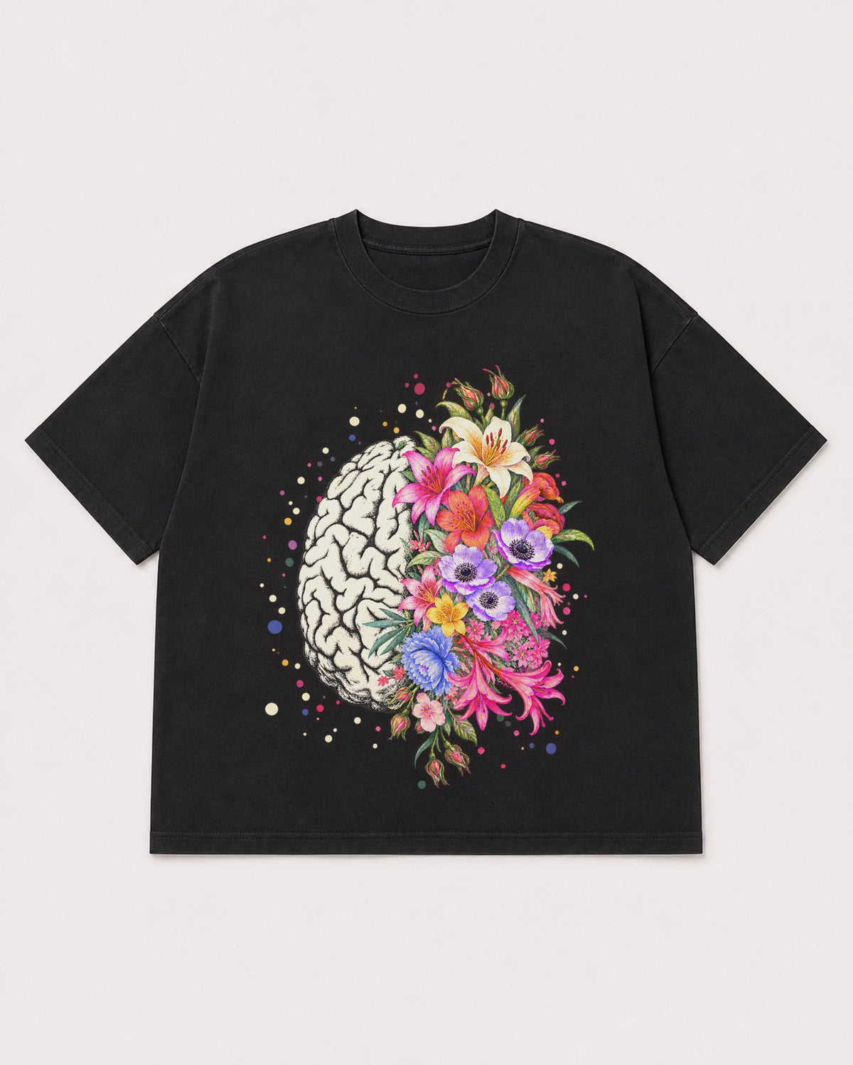 Mockup Boxy Heavyweight Tee Black product