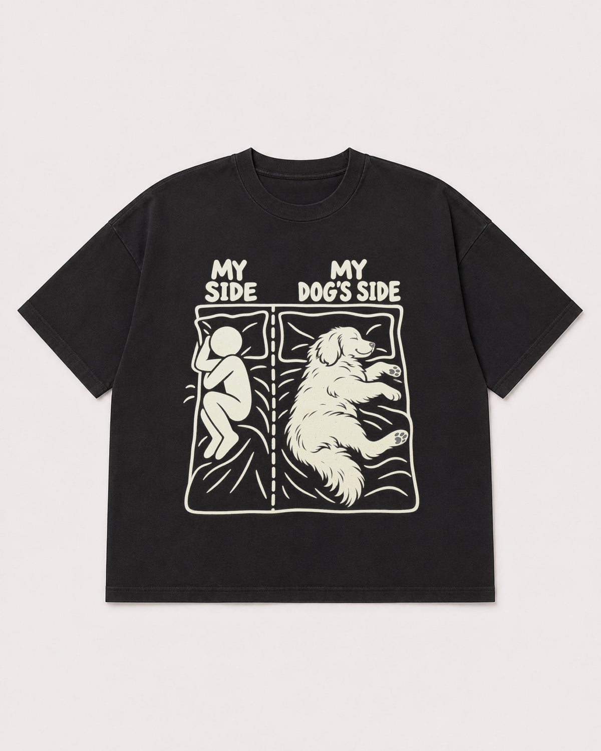 Mockup Boxy Heavyweight Tee Black product