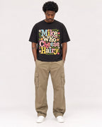 Mockup Boxy Heavyweight Tee Black male full-body 24