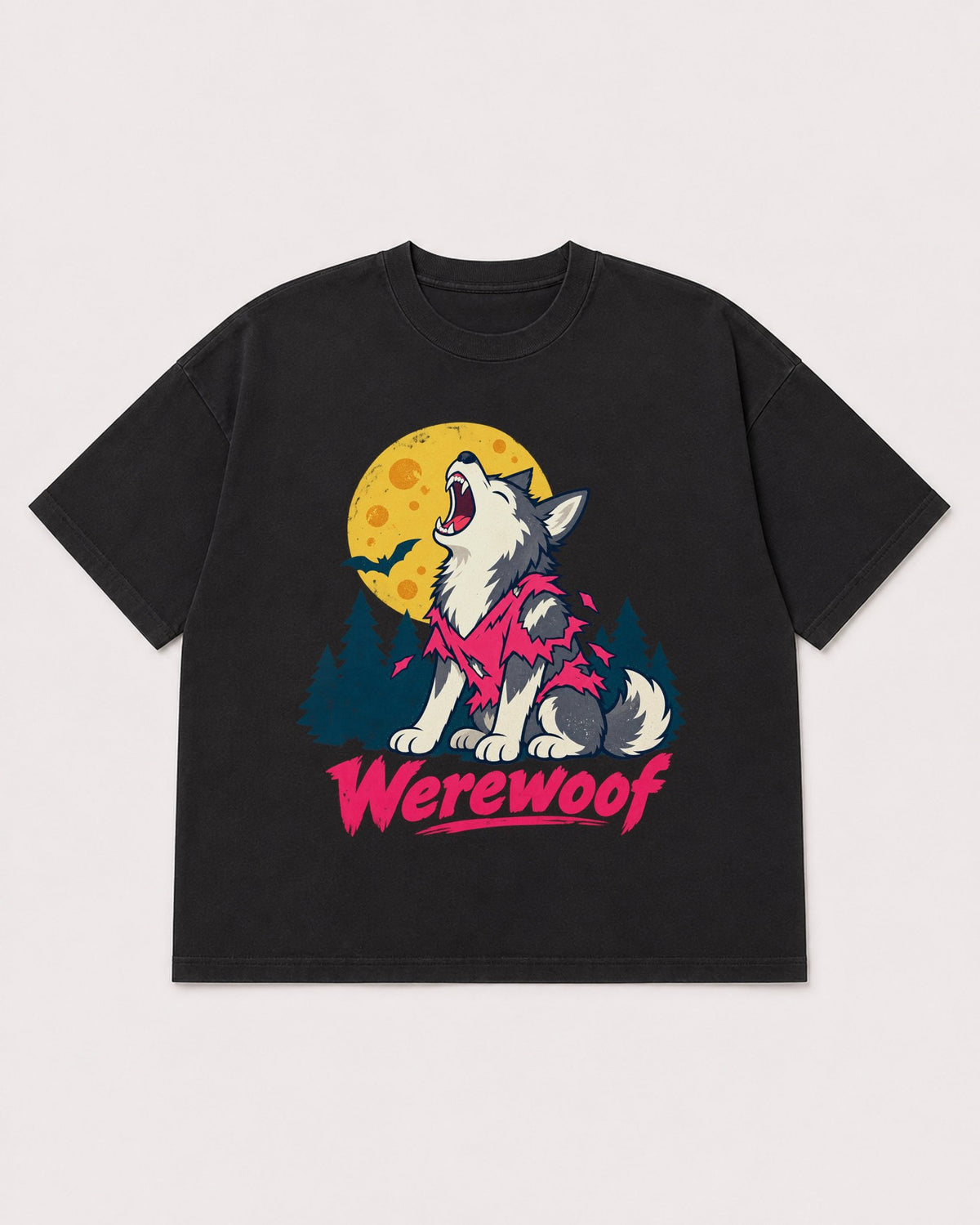 Mockup Boxy Heavyweight Tee Black product