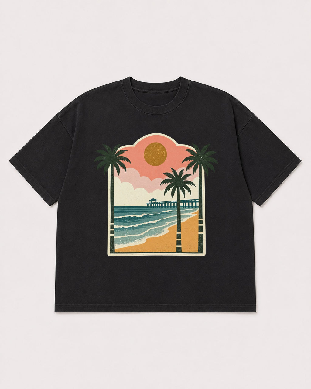 Mockup Boxy Heavyweight Tee Black product