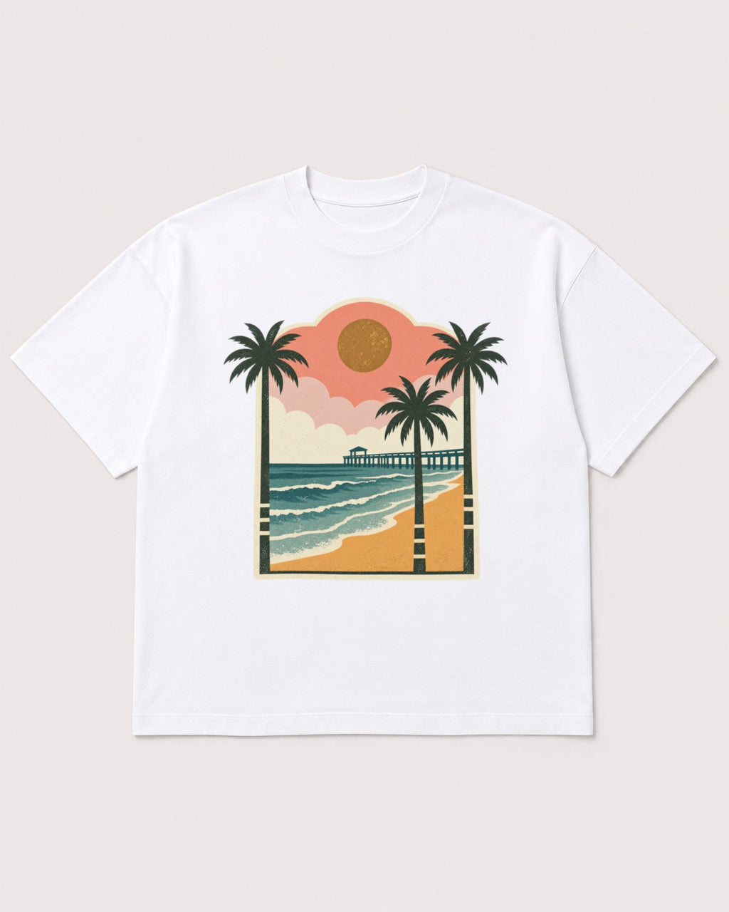 Mockup Boxy Heavyweight Tee White product