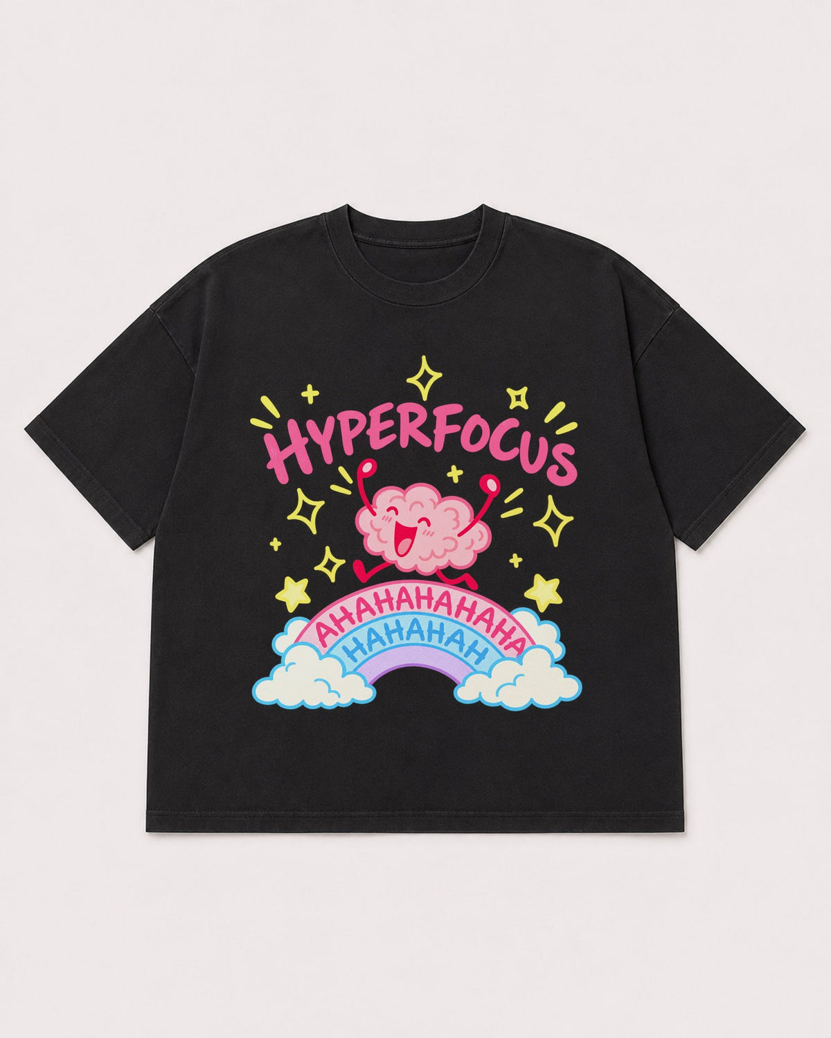 Mockup Boxy Heavyweight Tee Black product