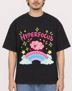 Mockup Boxy Heavyweight Tee Black male close-up 02