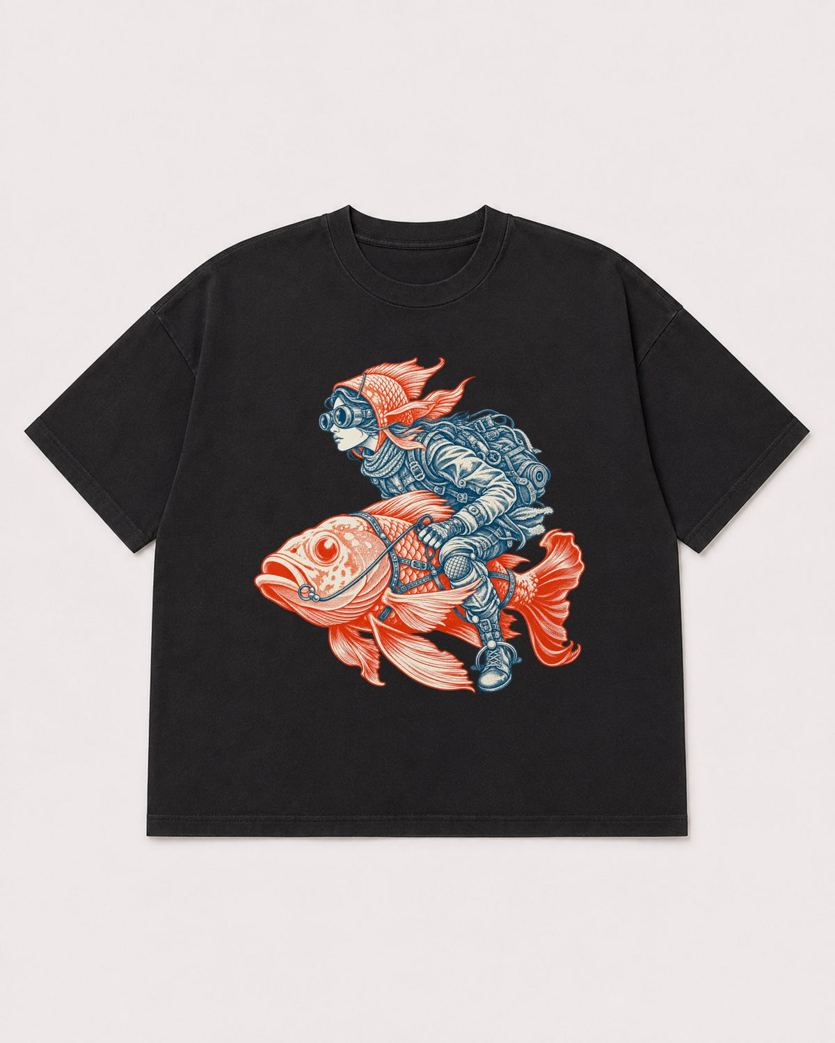 Mockup Boxy Heavyweight Tee Black product