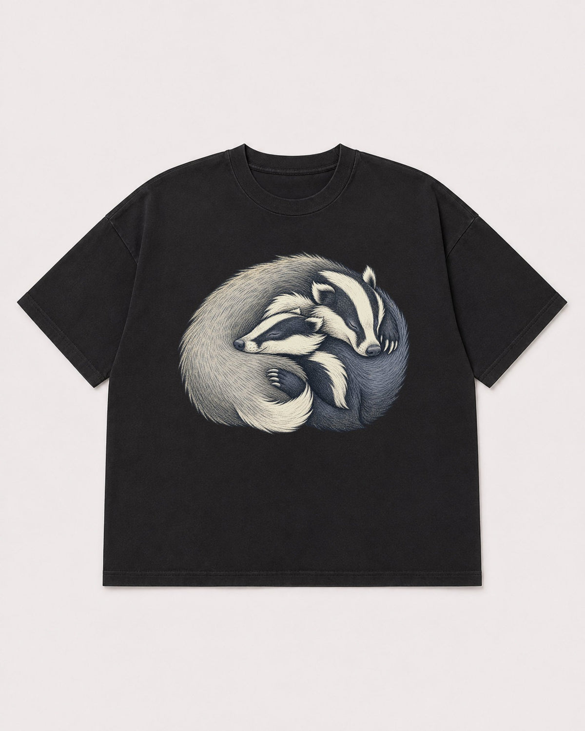 Mockup Boxy Heavyweight Tee Black product