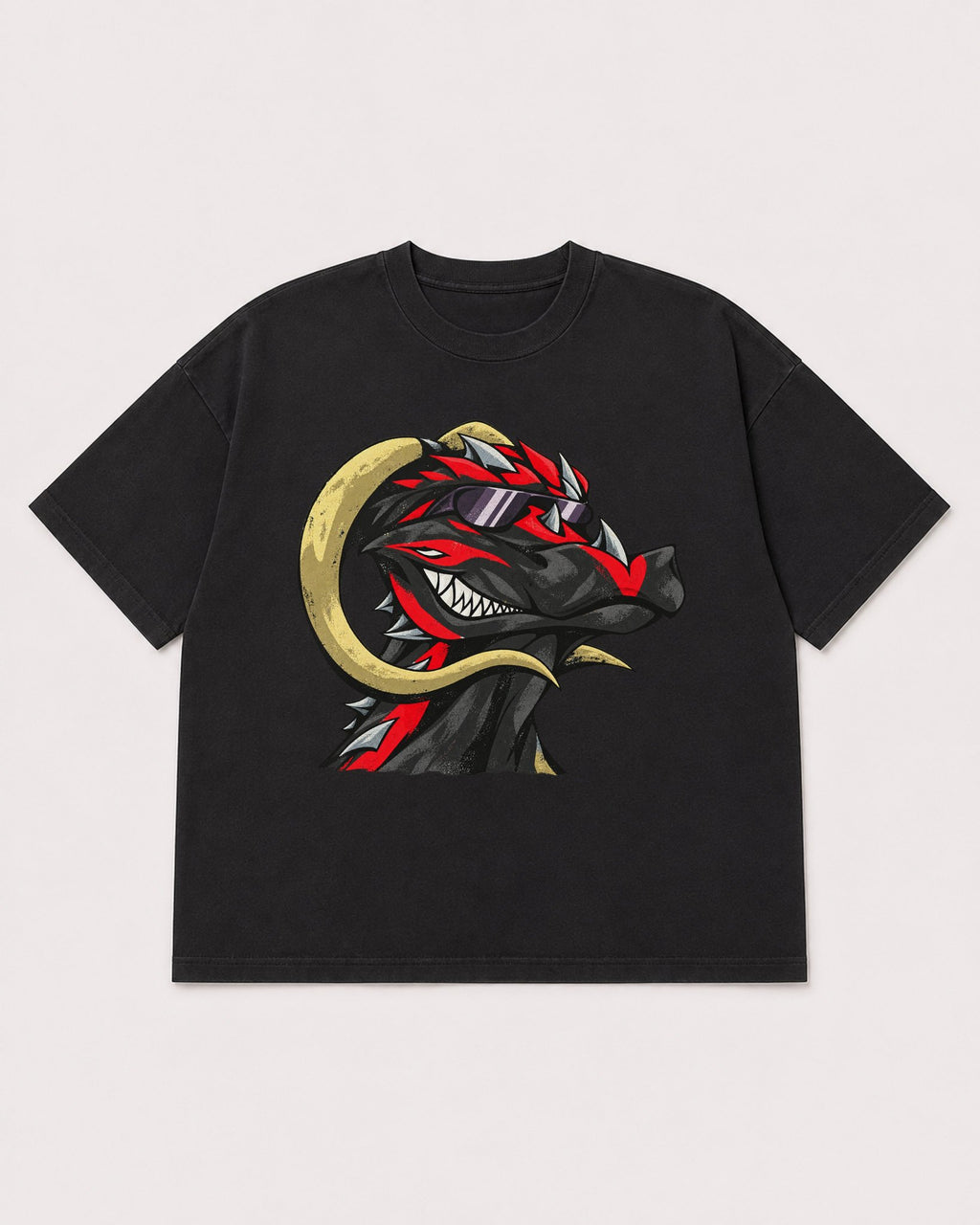 Mockup Boxy Heavyweight Tee Black product