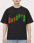 Mockup Boxy Heavyweight Tee Black male close-up 01