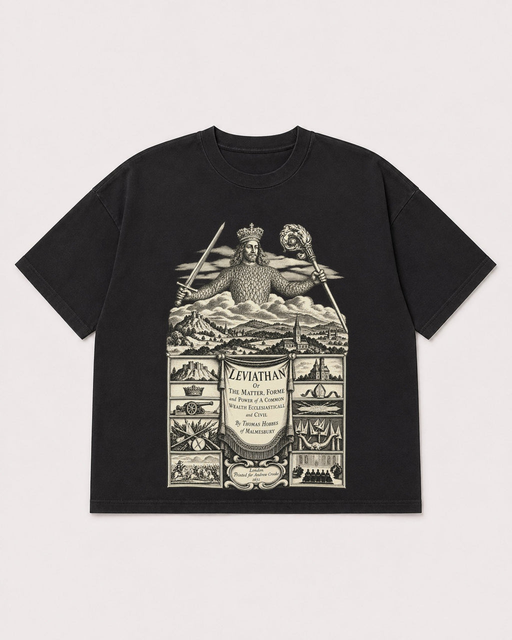Mockup Boxy Heavyweight Tee Black product