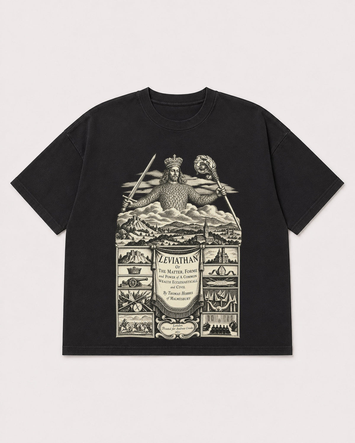 Mockup Boxy Heavyweight Tee Black product