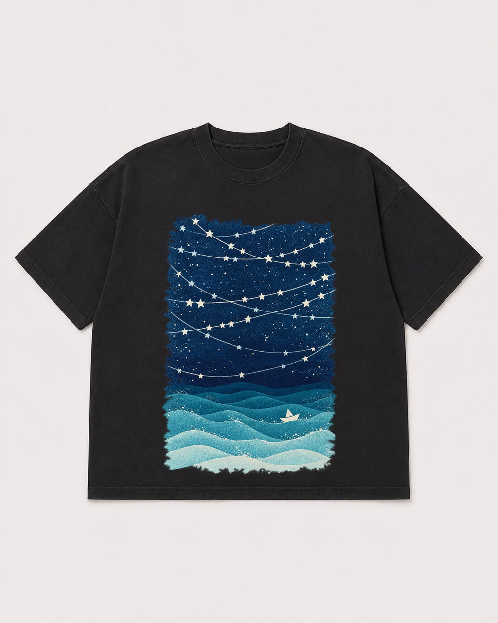 Mockup Boxy Heavyweight Tee Black product