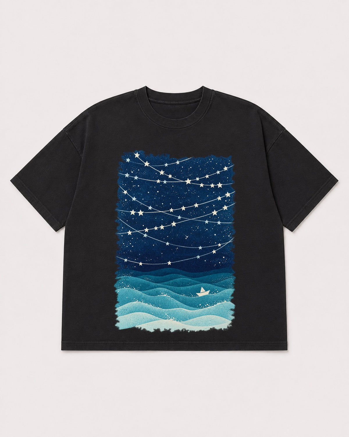 Mockup Boxy Heavyweight Tee Black product