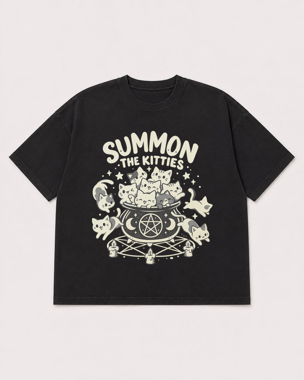 Mockup Boxy Heavyweight Tee Black product