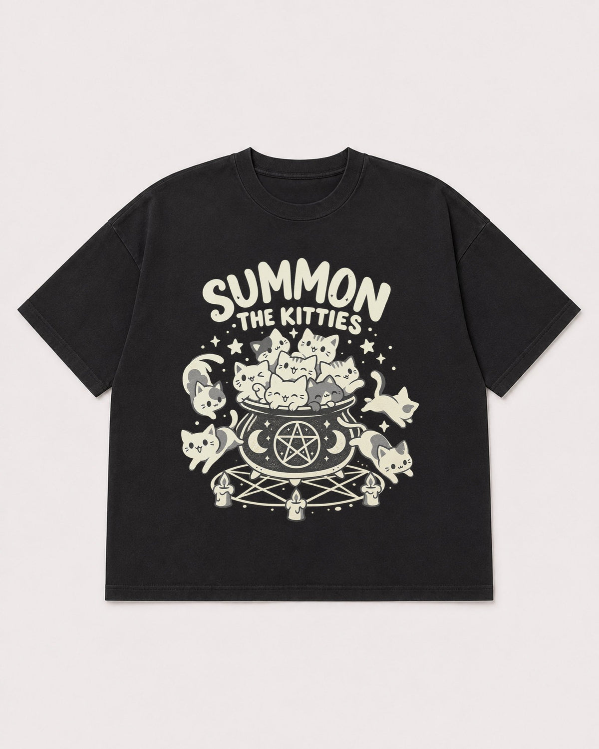Mockup Boxy Heavyweight Tee Black product
