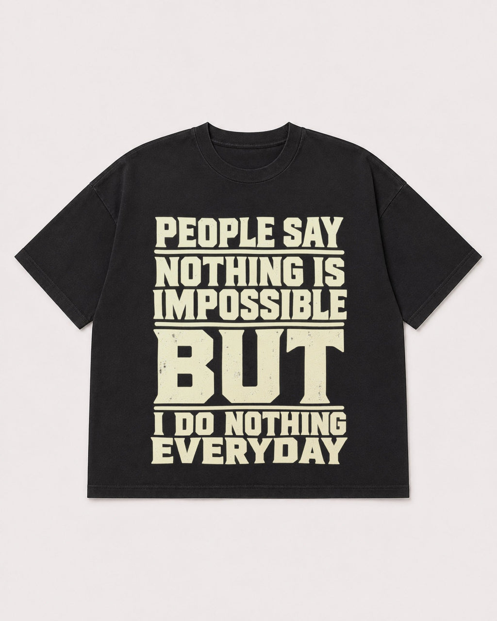 Mockup Boxy Heavyweight Tee Black product