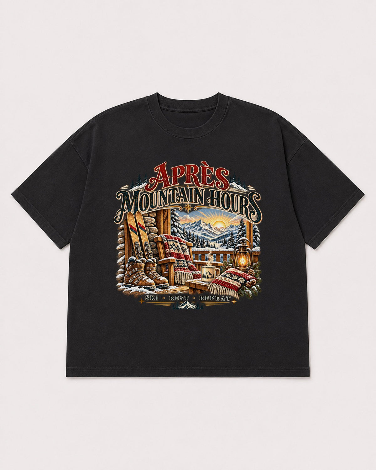 Mockup Boxy Heavyweight Tee Black product