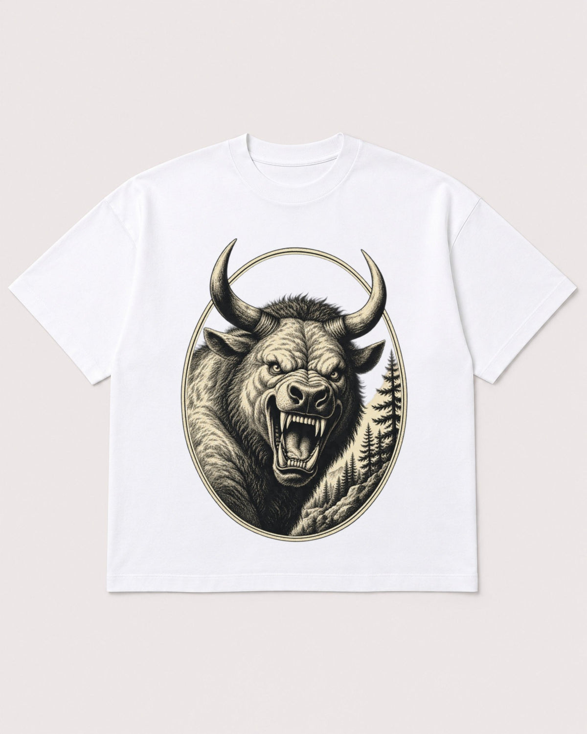 Mockup Boxy Heavyweight Tee White product