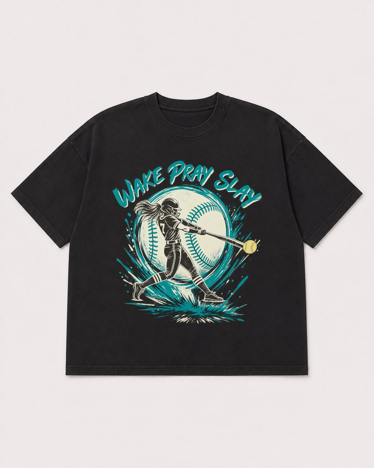 Mockup Boxy Heavyweight Tee Black product