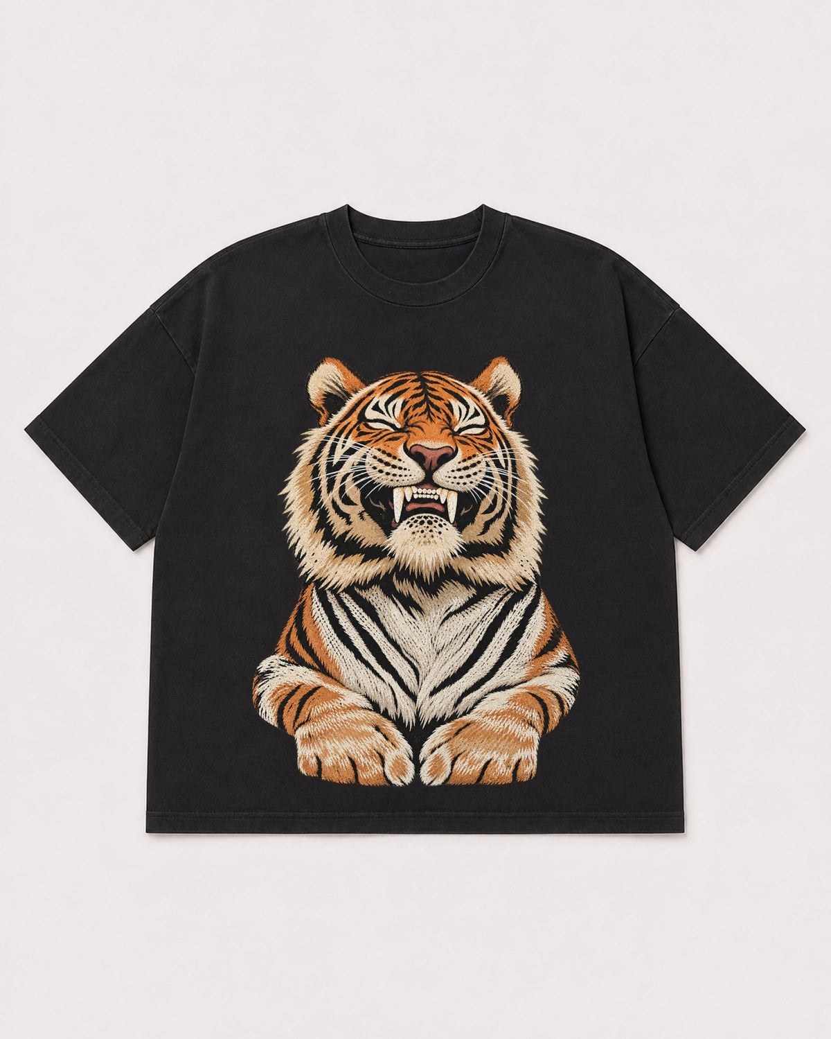 Mockup Boxy Heavyweight Tee Black product