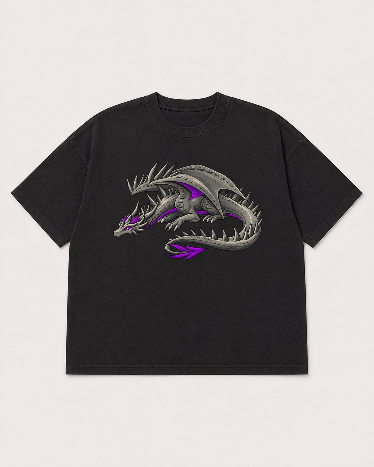 Mockup Boxy Heavyweight Tee Black product