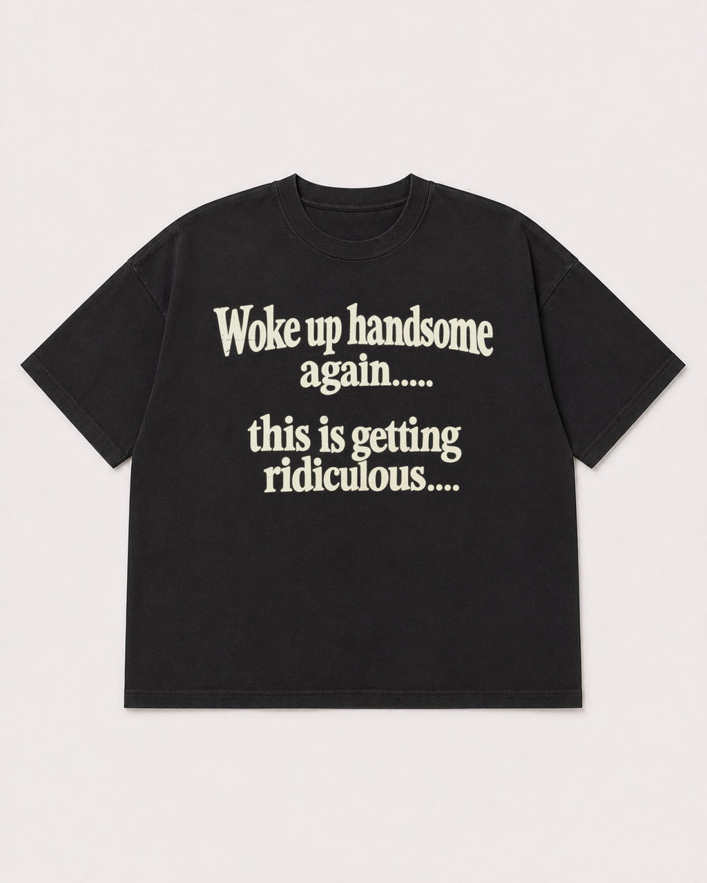 Mockup Boxy Heavyweight Tee Black product