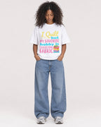 Mockup Boxy Heavyweight Tee White female full-body 05