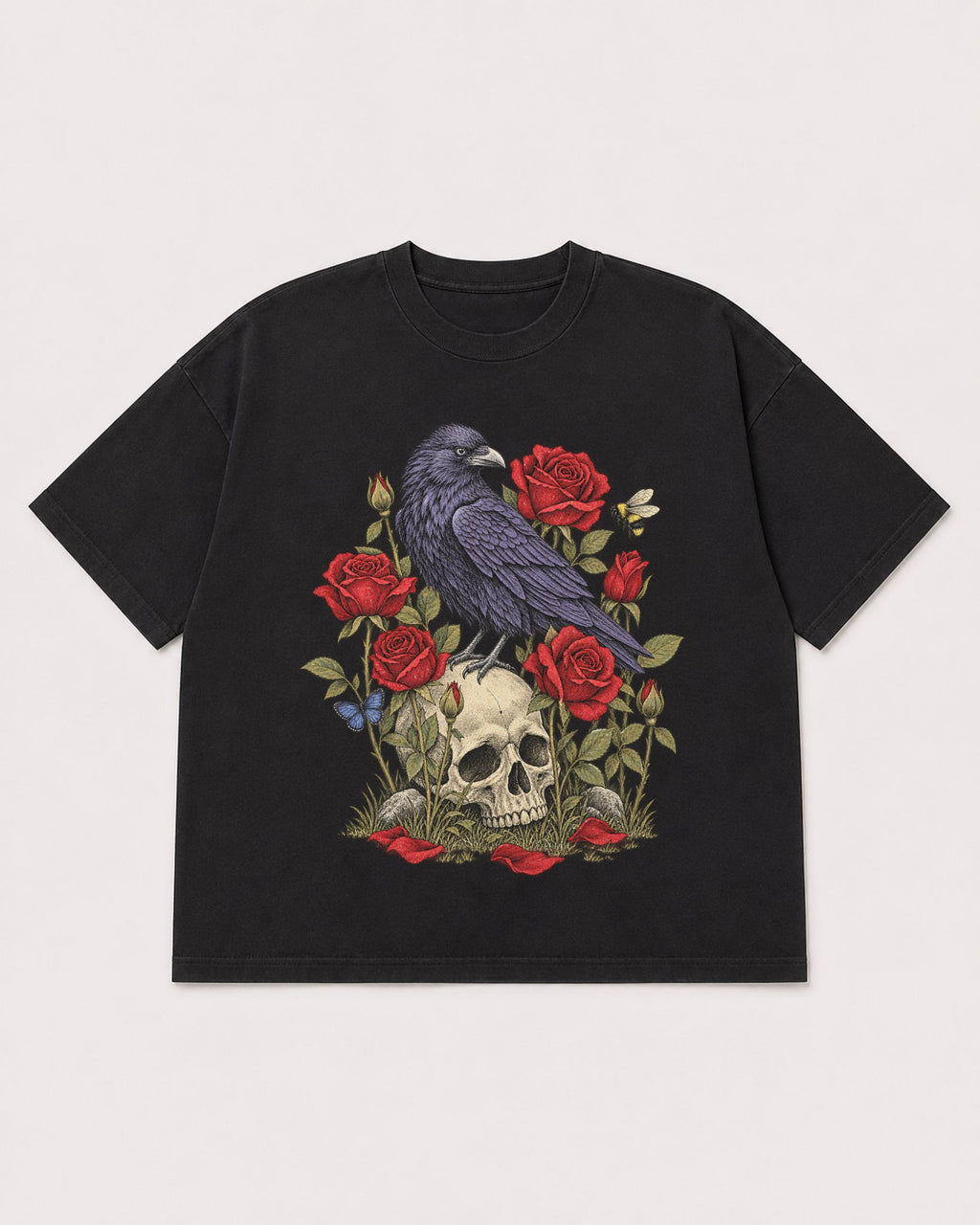 Mockup Boxy Heavyweight Tee Black product