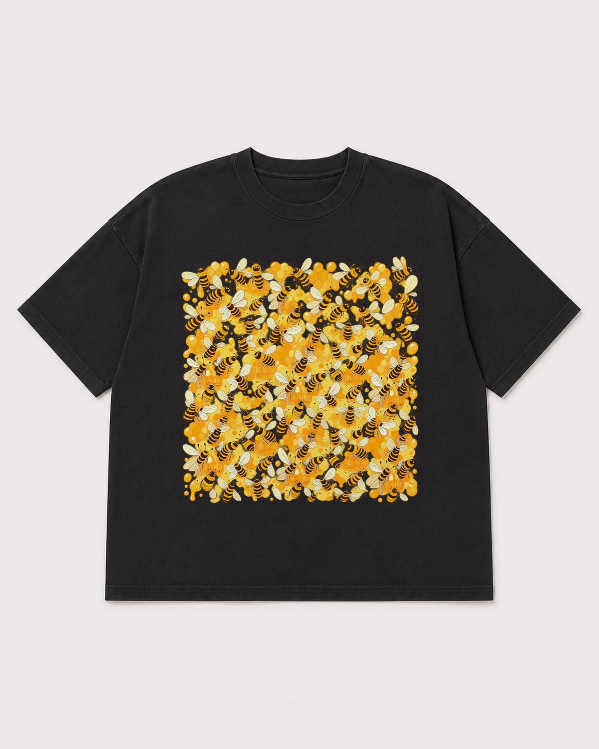 Mockup Boxy Heavyweight Tee Black product