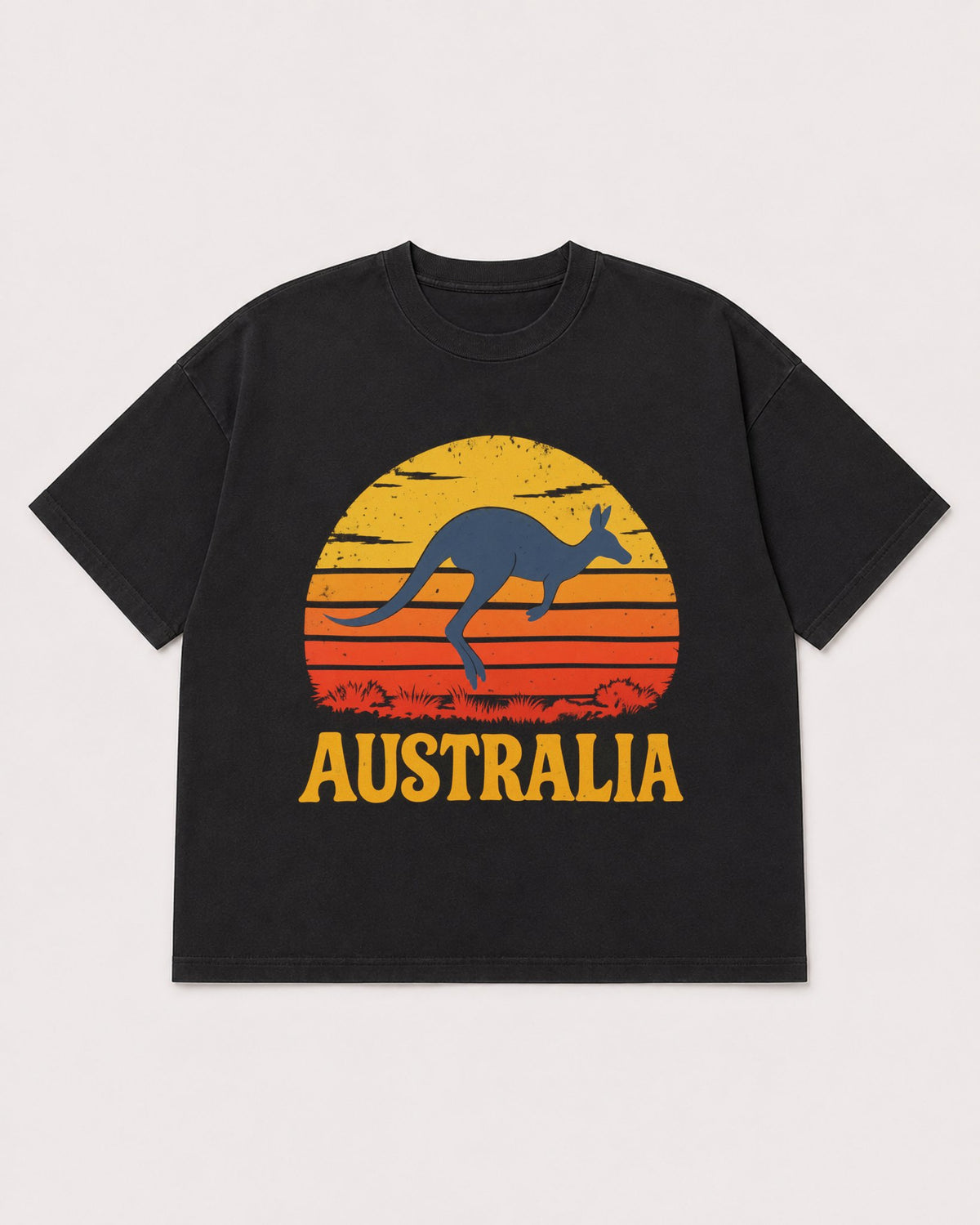 Mockup Boxy Heavyweight Tee Black product