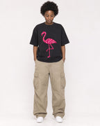 Mockup Boxy Heavyweight Tee Black female full-body 14