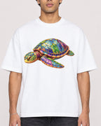 Mockup Boxy Heavyweight Tee White male close-up 10