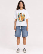 Mockup Boxy Heavyweight Tee White female full-body 06