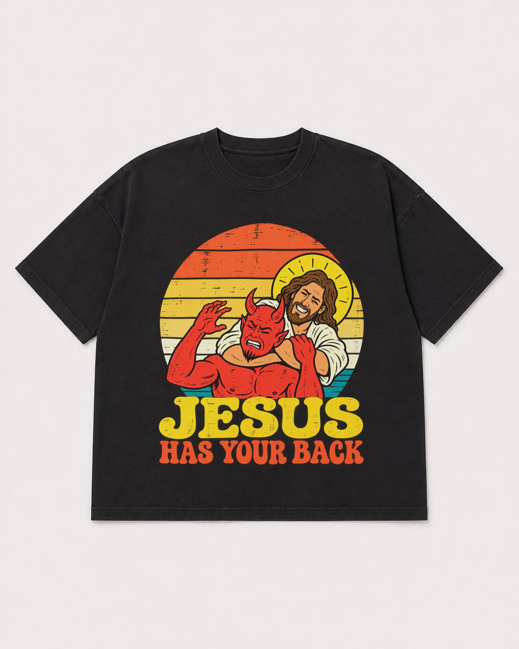 Mockup Boxy Heavyweight Tee Black product