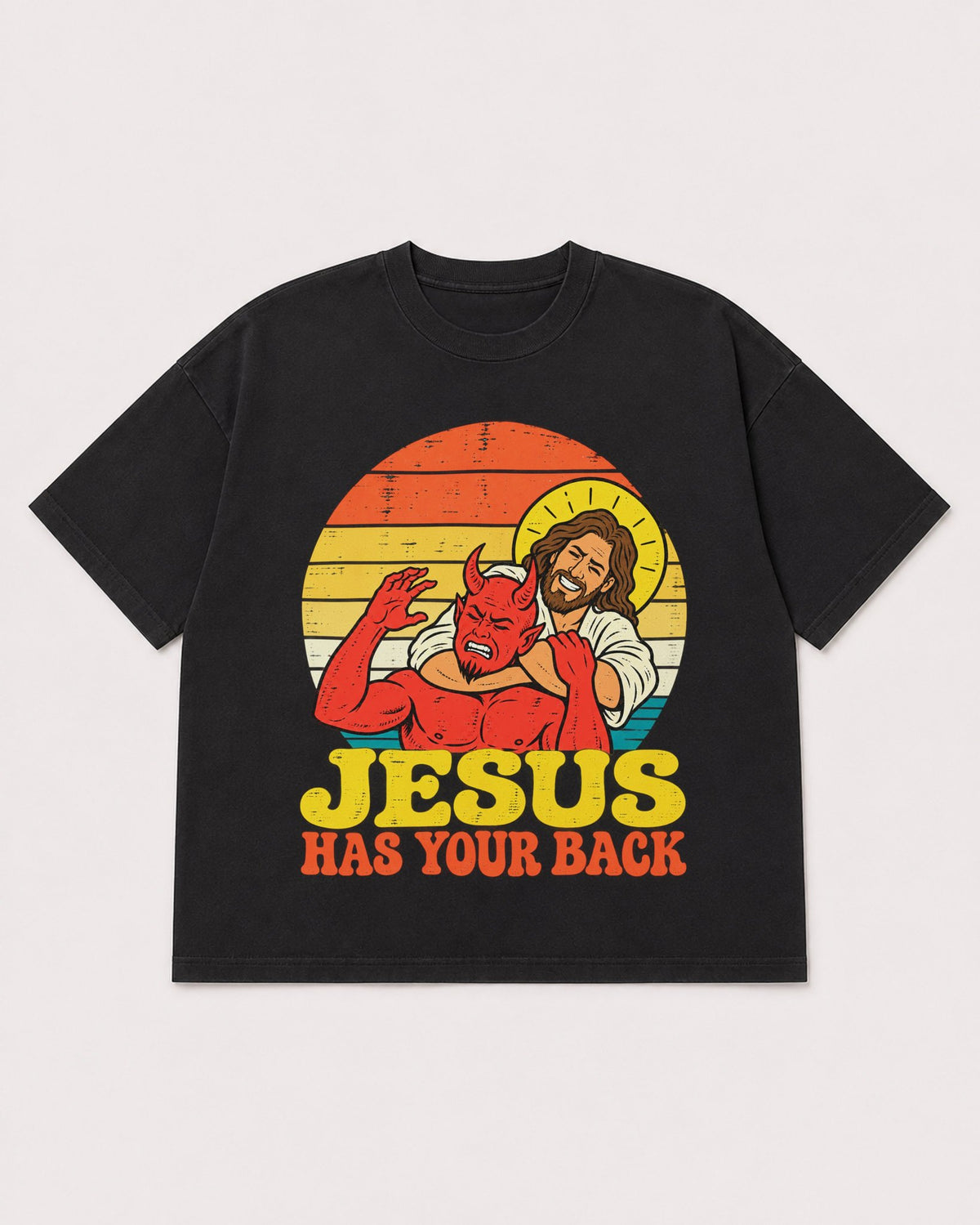 Mockup Boxy Heavyweight Tee Black product